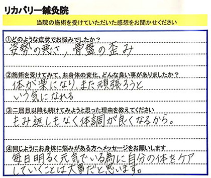 患者さんの声・ご感想